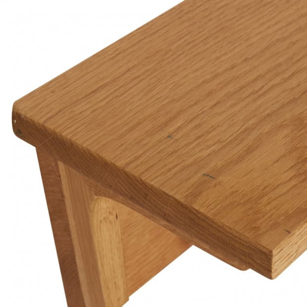 Coat Rack 60x16x16cm Solid Oak Wood Image 5