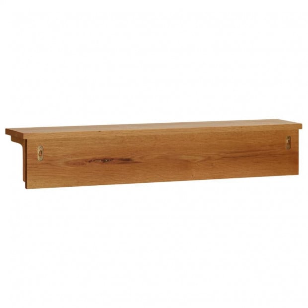 Coat Rack 90x16x16cm Solid Oak Wood Image 4