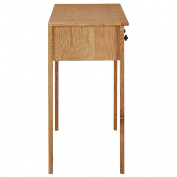 Dressing Table 118x40x77 Cm Solid Oak Wood Image 4