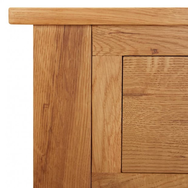 Dressing Table 118x40x77 Cm Solid Oak Wood Image 7