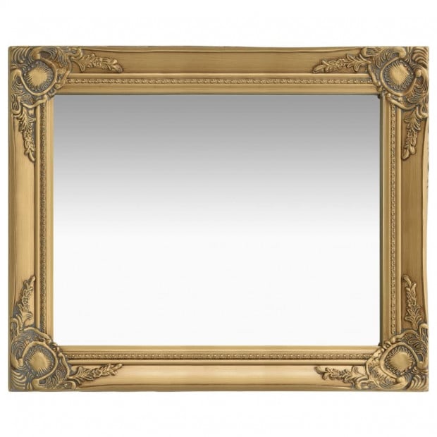 Wall Mirror Baroque Style 50x60cm Gold Image 2