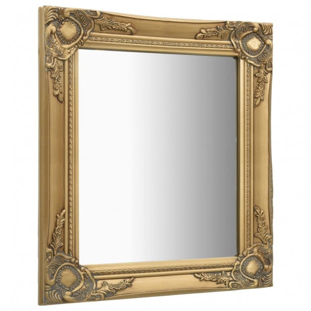 Wall Mirror Baroque Style 50x60cm Gold Image 3