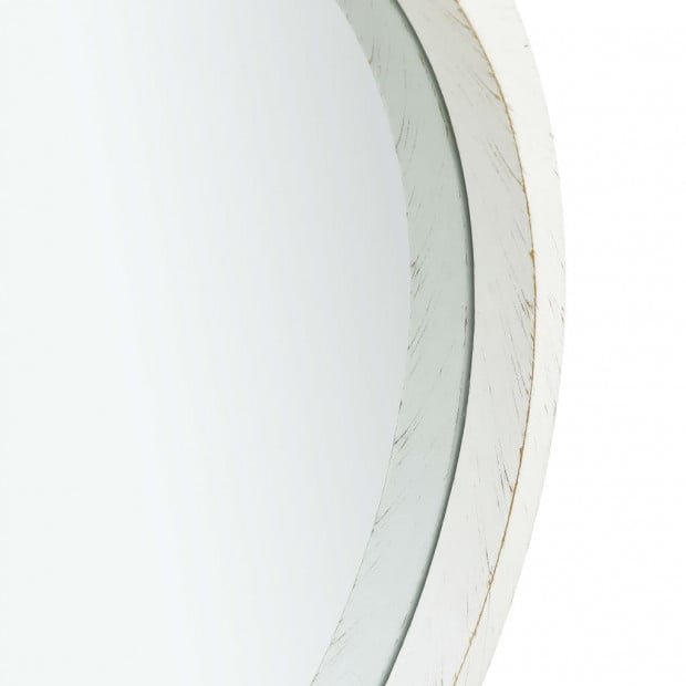 Wall Mirror With Strap 40 Cm White Image 3