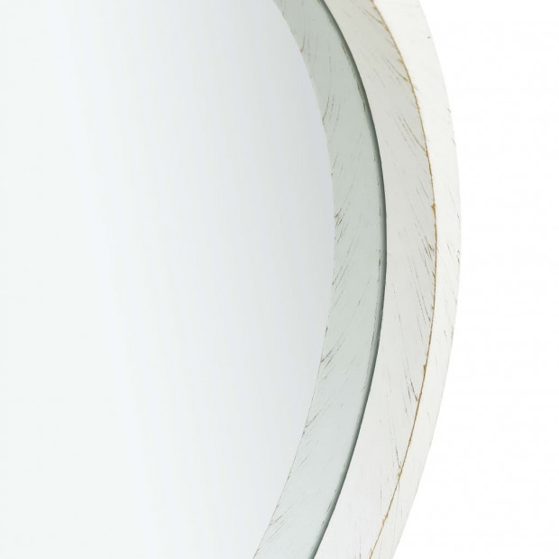 Wall Mirror With Strap 60cm White Image 4