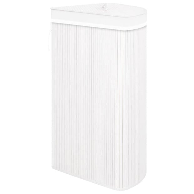 Bamboo Corner Laundry Basket White 60 L Image 4