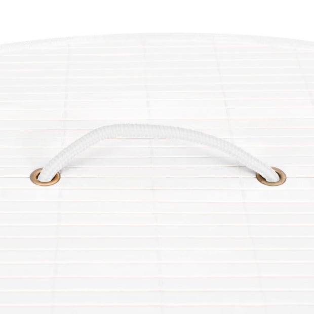 Bamboo Corner Laundry Basket White 60 L Image 5