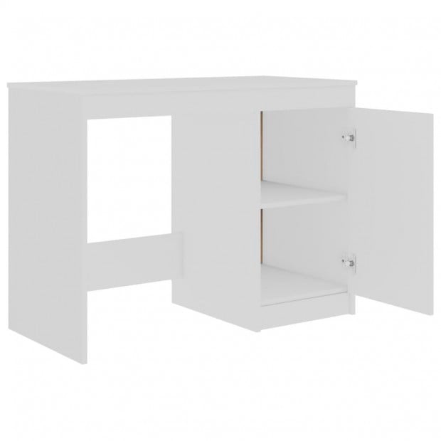 Desk White 140x50x76 Cm Chipboard Image 5