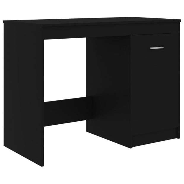 Desk Black 140x50x76 Cm Chipboard Image 5