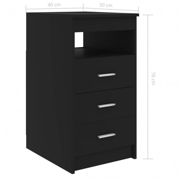 Desk Black 140x50x76 Cm Chipboard Image 8