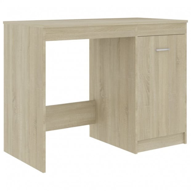 Desk Sonoma Oak 140x50x76 Cm Chipboard Image 5