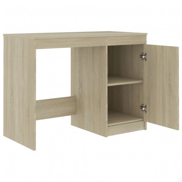Desk Sonoma Oak 140x50x76 Cm Chipboard Image 6