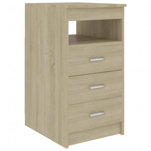 Desk Sonoma Oak 140x50x76 Cm Chipboard Image 7