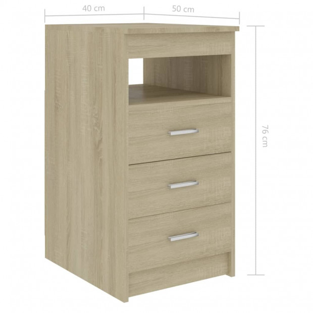 Desk Sonoma Oak 140x50x76 Cm Chipboard Image 8