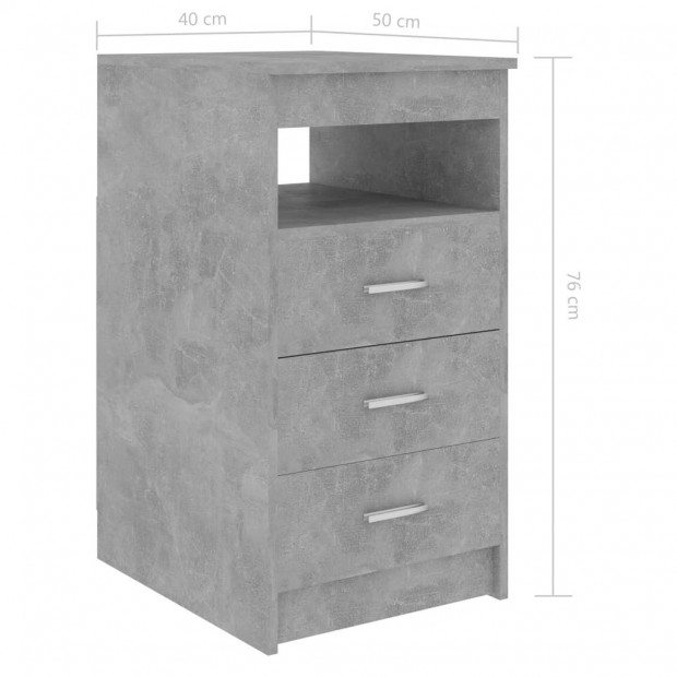 Desk Concrete Grey 140x50x76 Cm Chipboard Image 8