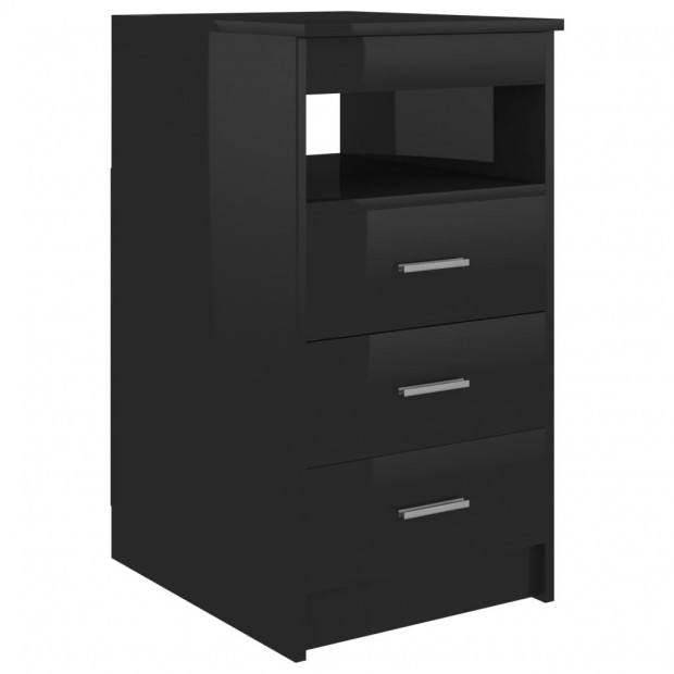 Desk High Gloss Black 140x50x76 Cm Chipboard Image 11