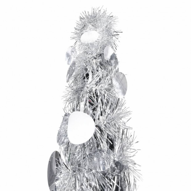 Pop-up Artificial Christmas Tree Silver 120 Cm Pet Image 2