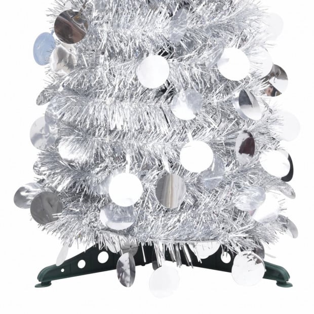 Pop-up Artificial Christmas Tree Silver 120 Cm Pet Image 3