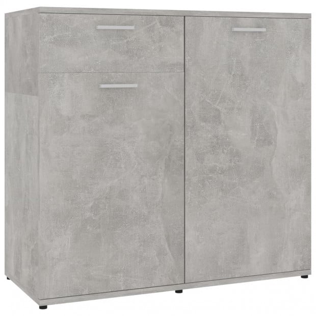 Sideboard Concerte Grey 160x36x75 Cm Chipboard Image 4