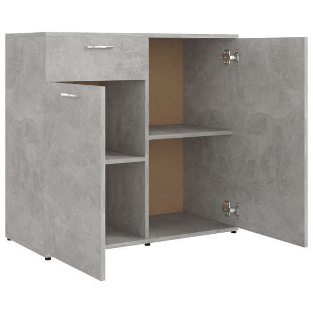 Sideboard Concerte Grey 160x36x75 Cm Chipboard Image 8