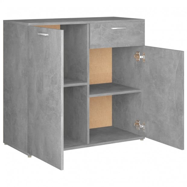 Sideboard Concerte Grey 160x36x75 Cm Chipboard Image 9