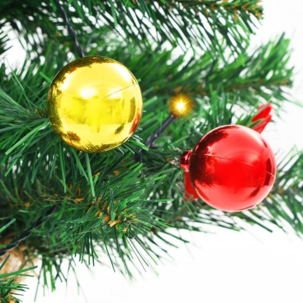 Artificial Christmas Tree With Baubles And Leds Green 64 Cm Image 8
