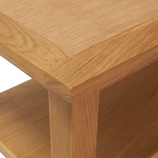 Coffee Table 90x45x40 Cm Solid Oak Wood Image 5