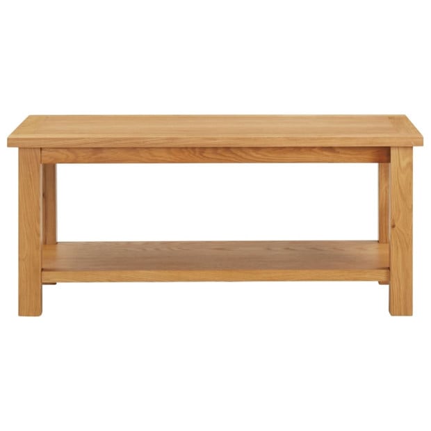 Coffee Table 110x55x40cm Solid Oak Wood Image 2