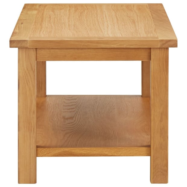 Coffee Table 110x55x40cm Solid Oak Wood Image 3