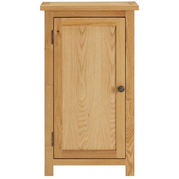 Cupboard 45x32x85 Cm Solid Oak Wood Image 3
