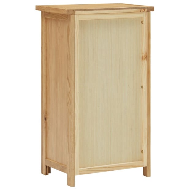Cupboard 45x32x85 Cm Solid Oak Wood Image 5
