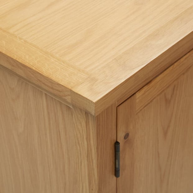 Cupboard 45x32x85 Cm Solid Oak Wood Image 7