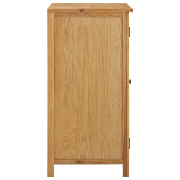 Wardrobe 76x52x105 Cm Solid Oak Wood Image 4
