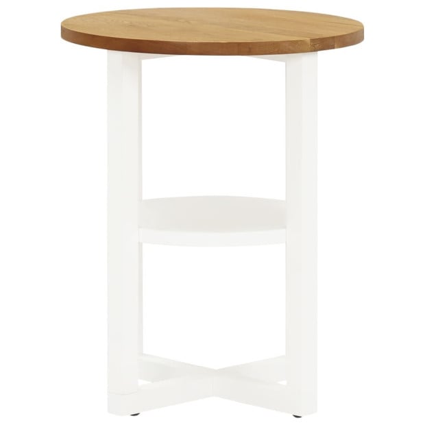 Lamp Table 40x50 Cm Solid Oak Wood Image 2
