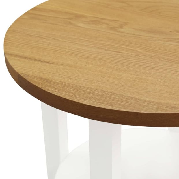 Lamp Table 40x50 Cm Solid Oak Wood Image 4