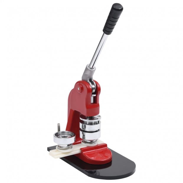 Badge Maker Machine With Circle Cutter 44mm - Red