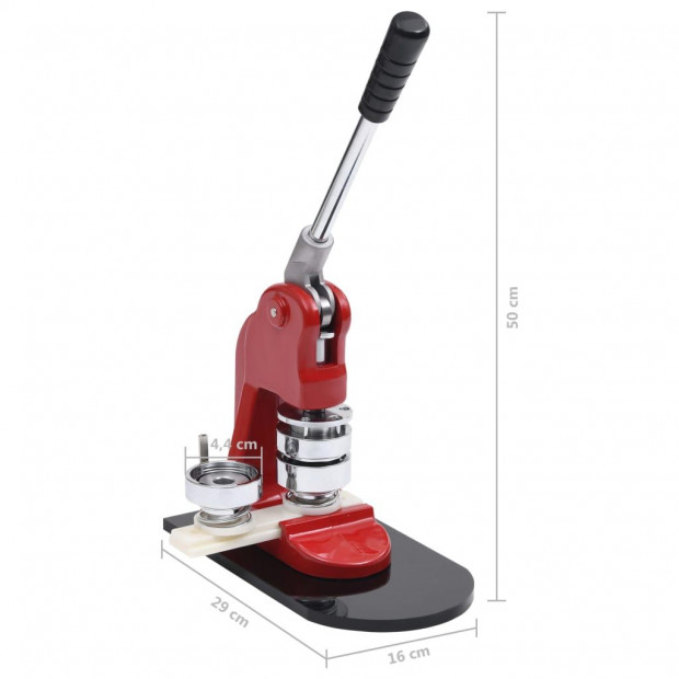 Badge Maker Machine With Circle Cutter 44mm - Red Image 9