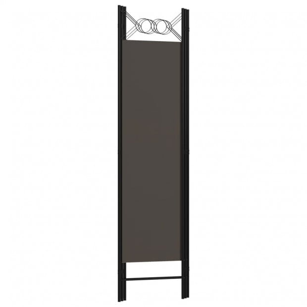 3-panel Room Divider Anthracite 120x180 Cm Image 4