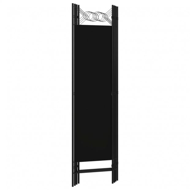 4-panel Room Divider 160x180 Cm Black Image 4