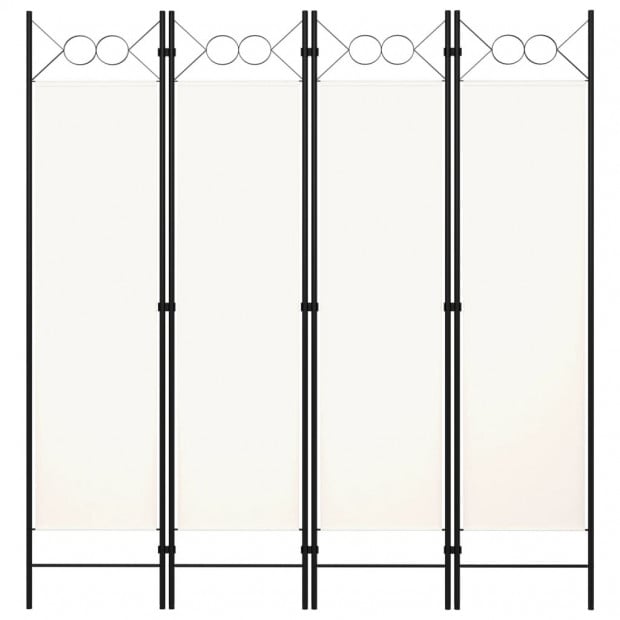 4-panel Room Divider 160x180 Cm White