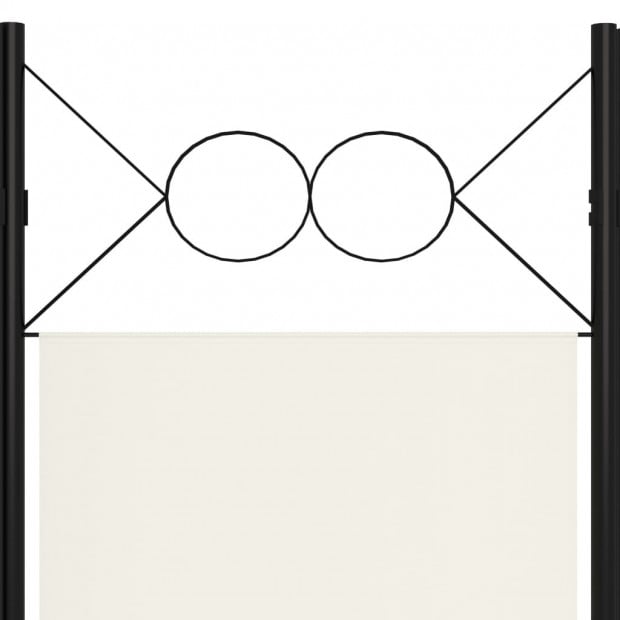 4-panel Room Divider 160x180 Cm White Image 5