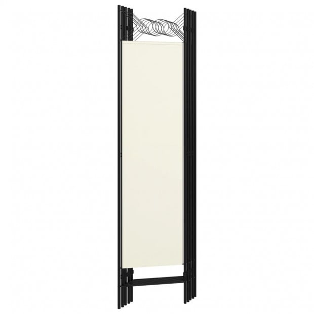 5-panel Room Divider Cream White 200x180 Cm Image 4
