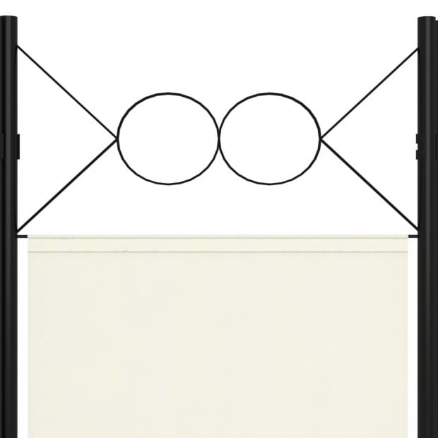6-panel Room Divider Cream White Image 5