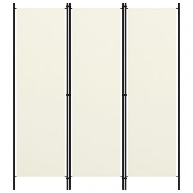 3-panel Room Divider Cream White 150x180 Cm