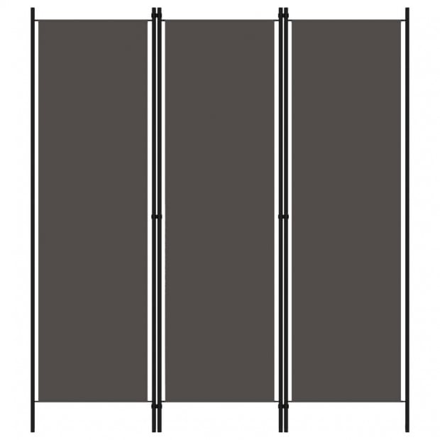 3-panel Room Divider Anthracite 150x180 Cm
