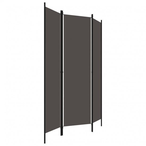 3-panel Room Divider Anthracite 150x180 Cm Image 3