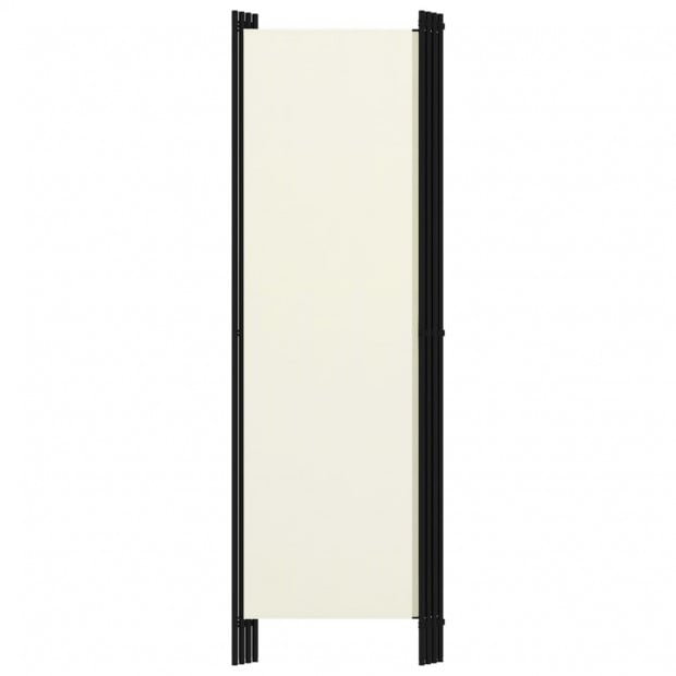 4-panel Room Divider Cream White 200x180 Cm Image 4