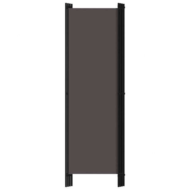 Anthracite 4-panel Room Divider 200x180 Cm Image 4