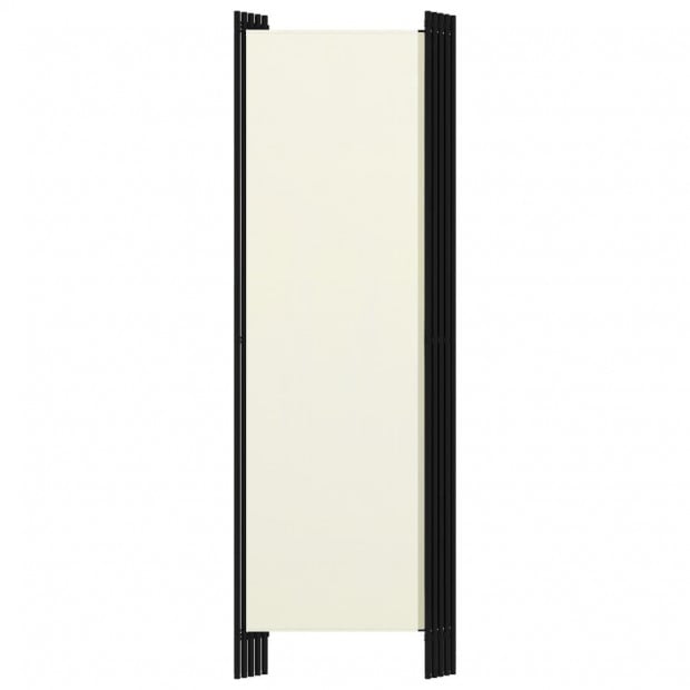 5-panel Cream White Room Divider 250x180 Cm Image 4
