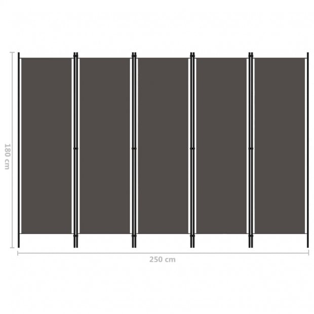 5-panel Room Divider 250x180 Cm Image 6