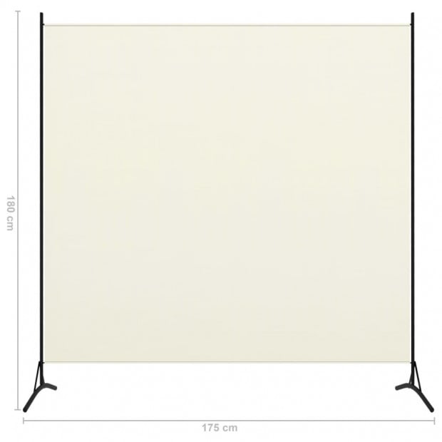 1-panel Room Divider Cream White 175x180 Cm Image 5
